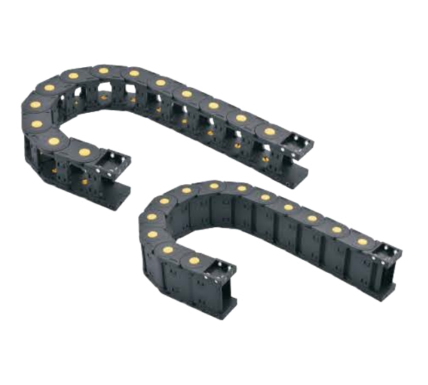 Catena portacavi flessibile in nylon nero iHF per CNC